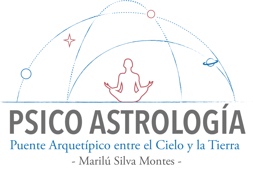 Logo PsicoAstrología - Puente Arquetípico entre el Cielo y la Tierra - Marilú Silva Montes